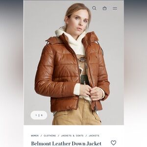Polo Ralph Lauren leather jacket puffer